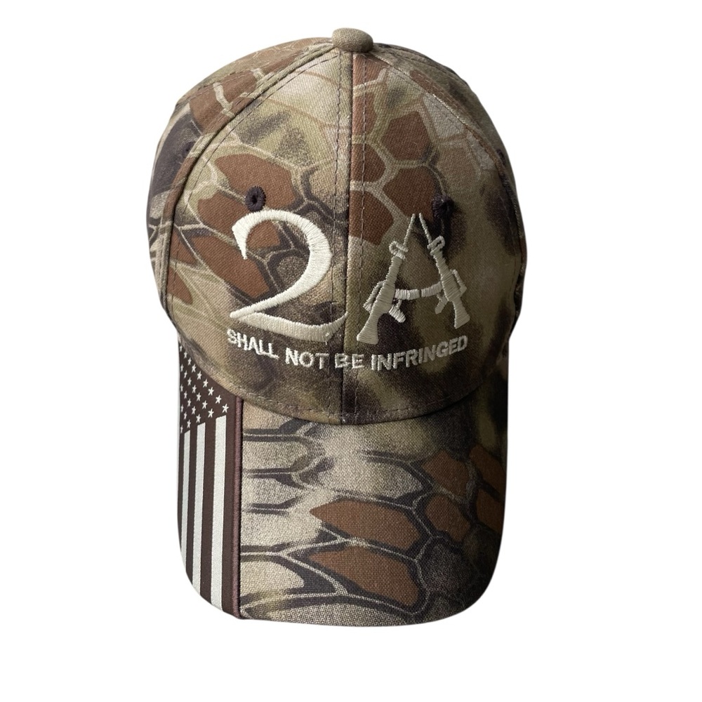 Kryptek 2A Shall Not Be Infringed Camo Outdoor Baseball Cap One Size Adjustable
